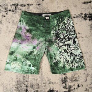 Y2K MMA Elite Skull Shorts